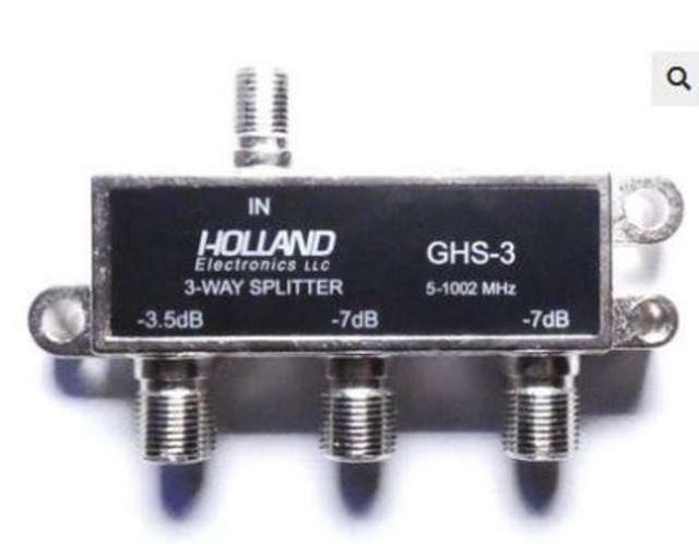 Splitter Coaxial Televisión Satelital GHS3