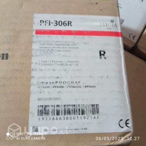 Tinta canon pfi 306r color original de 330ml