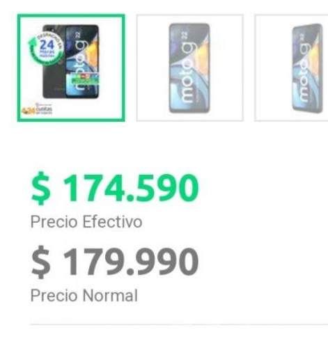 Motorola g22 nuevo sin uso