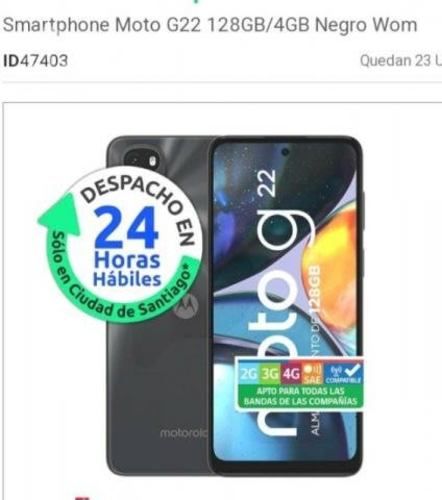 Motorola g22 nuevo sin uso