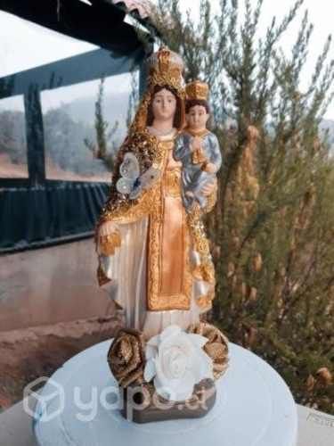 Figura pintada a mano virgen del carmen