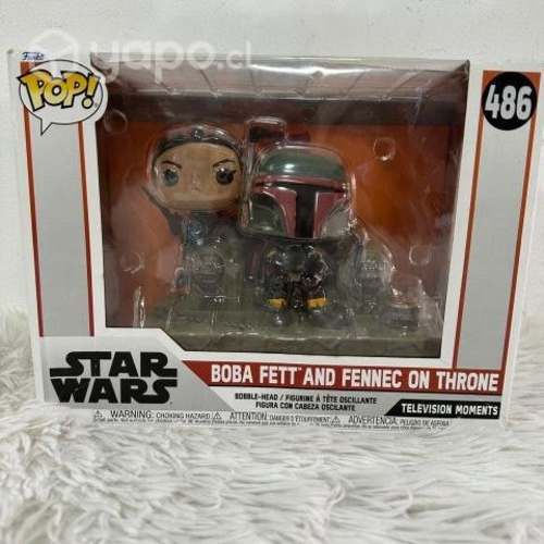 Figura Pop Star Wars Boba Fett Fennec on Throne