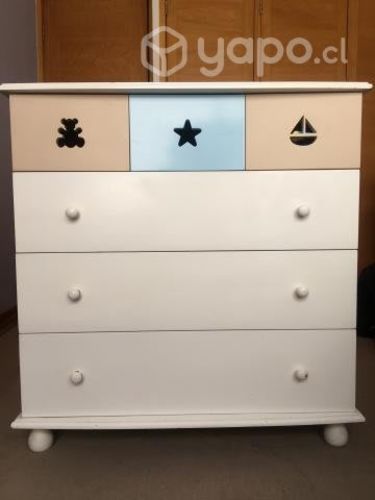 Cómoda Mudador Marca Belcottone Lacada Blanco