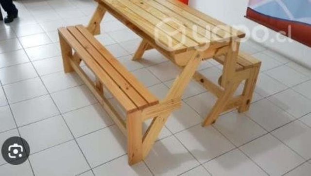 Mueble convertido en mesa