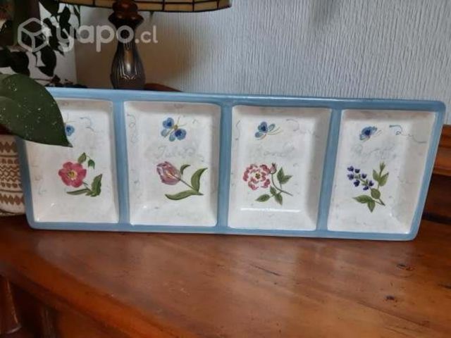 Tabla de cerámica con divisiones 45*17 cm