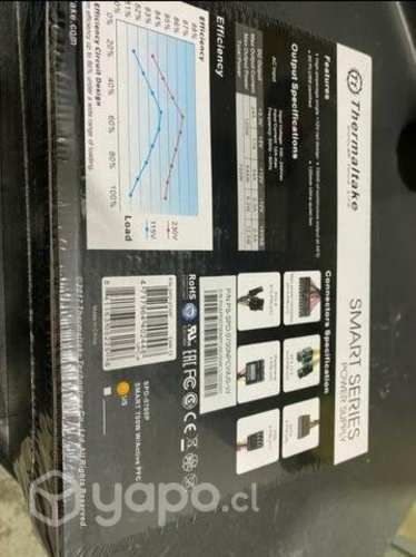 Fuente de poder thermaltake smart 700w 80 plus