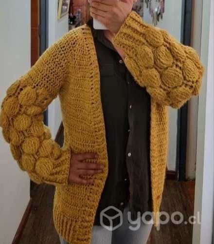 Chaleco tejido a mano talla M