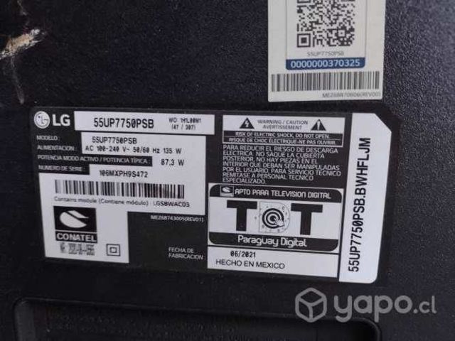 Televisores para repuestos