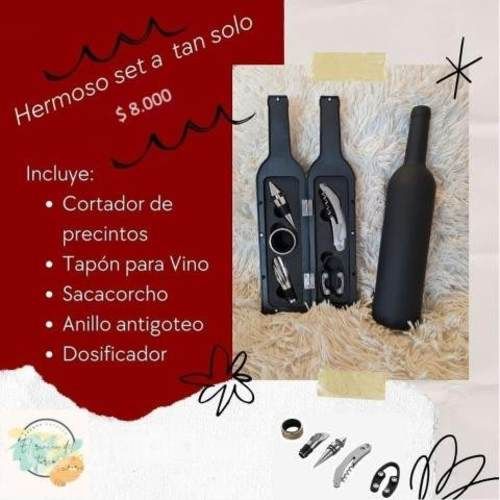 Set De Vino Sacacorchos