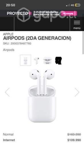 Airpods 2da Generación Originales