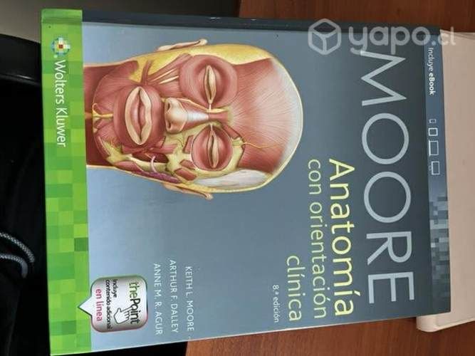 Libro 8va edición Anatomía, MOORE