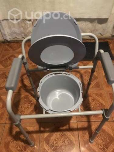 Silla wc portátil y plegable 3 en 1