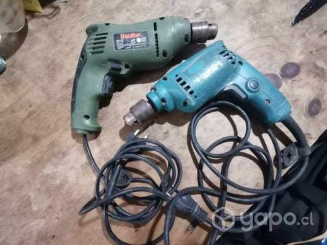 Taladros Bauker y makita