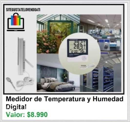 Termómetro y Medidor de Humedad Digital Interior