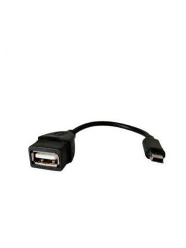 OTG Cable Usb 2.0 Hembra a Miniusb 5 Pines M 13cms
