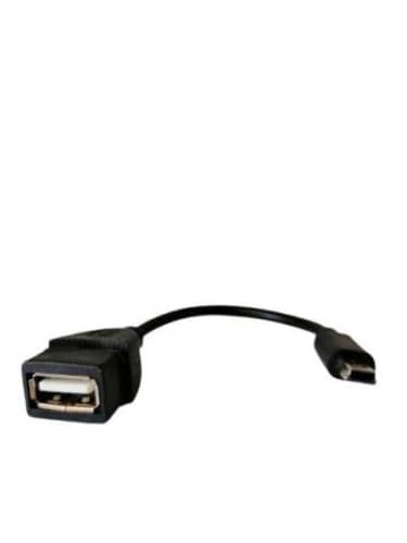 OTG Cable Usb 2.0 Hembra a Miniusb 5 Pines M 13cms