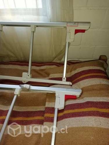 Barandas abatible para cama clinica