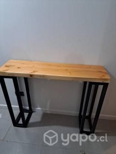 Mesa de arrimo madera fierro