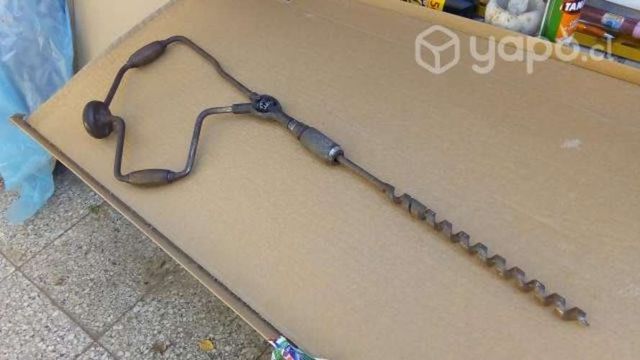 Rebajado&quot; Antiguo y raro Taladro Manual doble arco