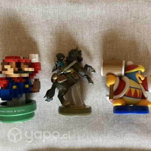 Amiibos Mario, Link y Rey Dedede