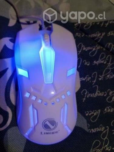 Mouse Gamer Blanco Luminoso