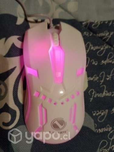 Mouse Gamer Blanco Luminoso