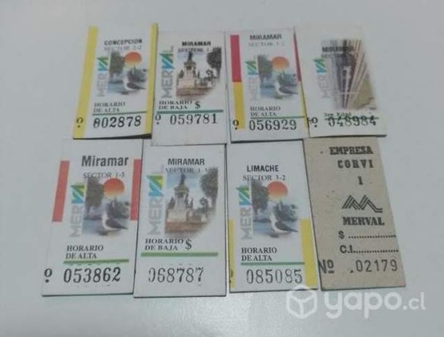 Boletos antiguos Merval