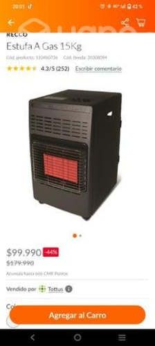 Estufa Recco 15 y 11 Kl