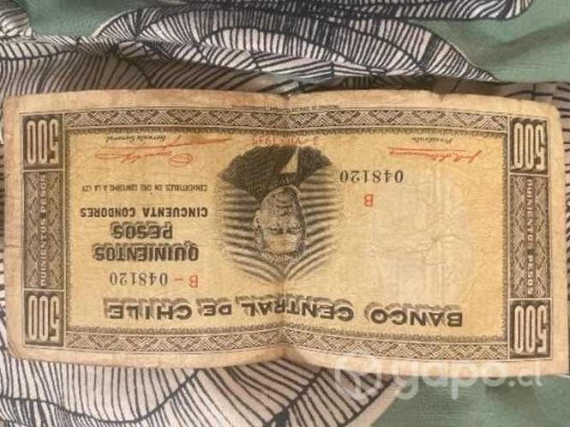 Billete chileno antiguo