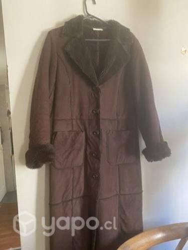 Abrigo gamulan largo café