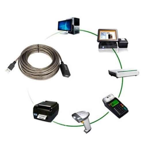 Extensión USB 10mtrs blindado sin perdida de datos