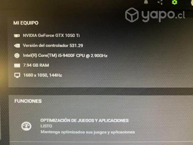 Pc gamer + Monitor 144hz