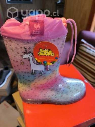 Botas de goma con chiporroo y luces