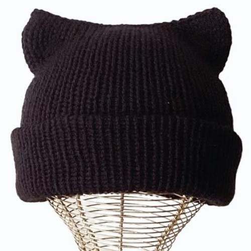 Gorros de gato en lana acrílica talla estándar
