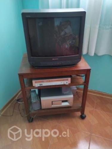 TV, equipo reproductor de dvd / radio y mueble