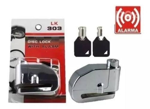 Candado Freno Disco Moto Con Alarma 125db Con Envi