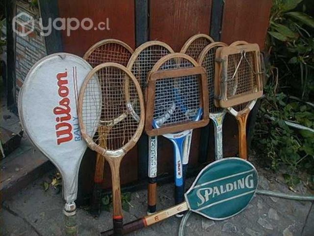 Raquetas de tenis antiguas