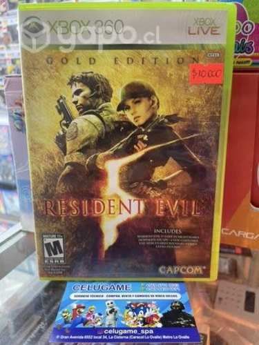 Xbox 360 Resident Evil 5/ Edition Gold (usado)