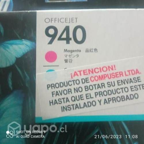 Cabezales HP 940 colores originales