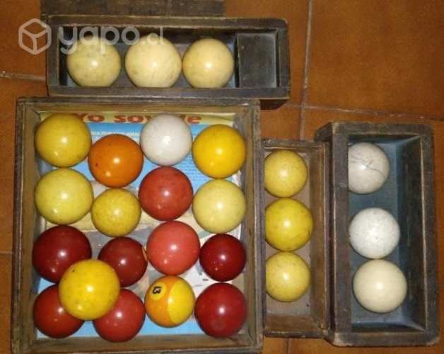 Art. BILLAR, bolas, medallas, banderines, buchacas