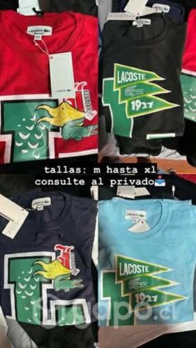 Poleras lacoste