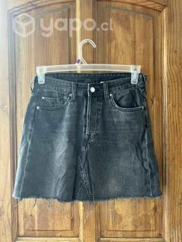 Falda de Jeans Negra