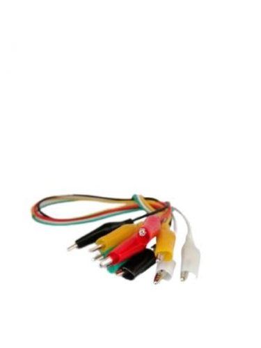 Kit 5 Cables Conectores Tipo Caimán