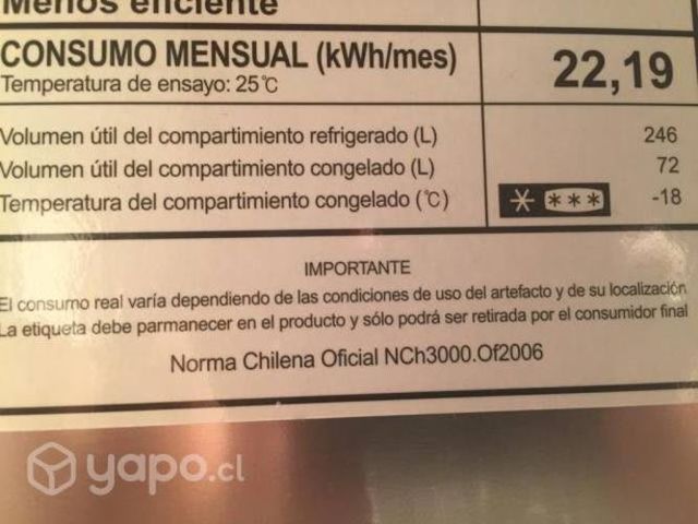 refrigerador Samsung 318L