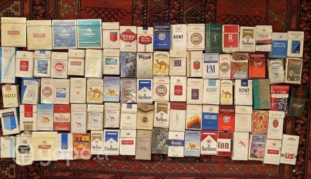 Colección de 87 cajetillas