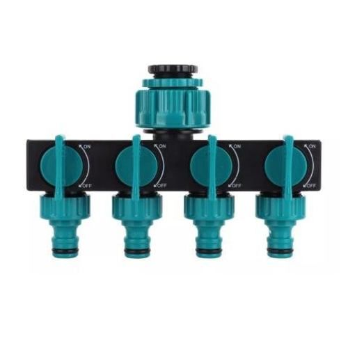 Conector Adaptador Riego Jardín Divisor Manguera 4