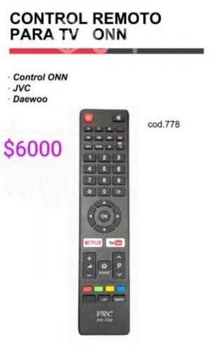 Control remoto para TV Onn