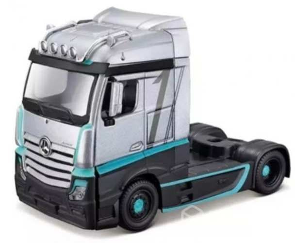 Burago camión Mercedes Actros gris - escala 1:43