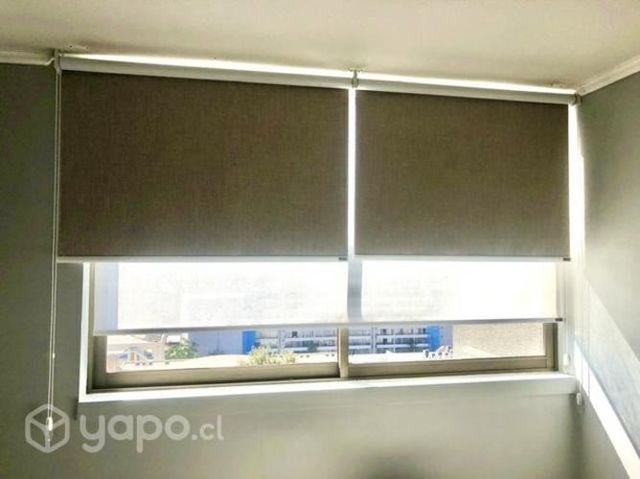 Cortinas Roller Lino Beige Blackout