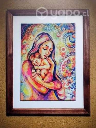 Cuadros en tela estampada